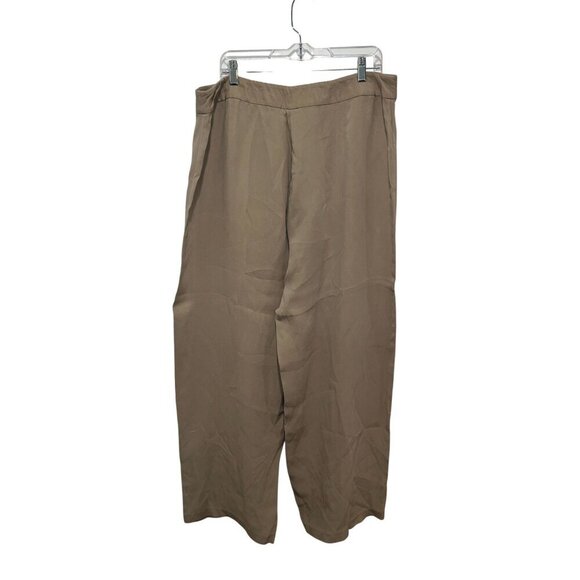 Eileen Fisher Beige Casual Relaxed Fit Lightweight Wide-Leg Pants Women's Size X - Picture 2 of 8